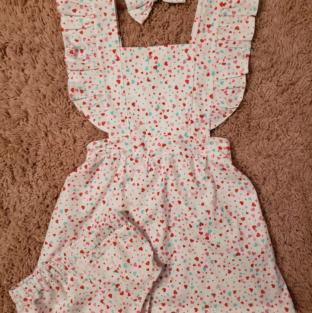 Pinefore bloomer bow set